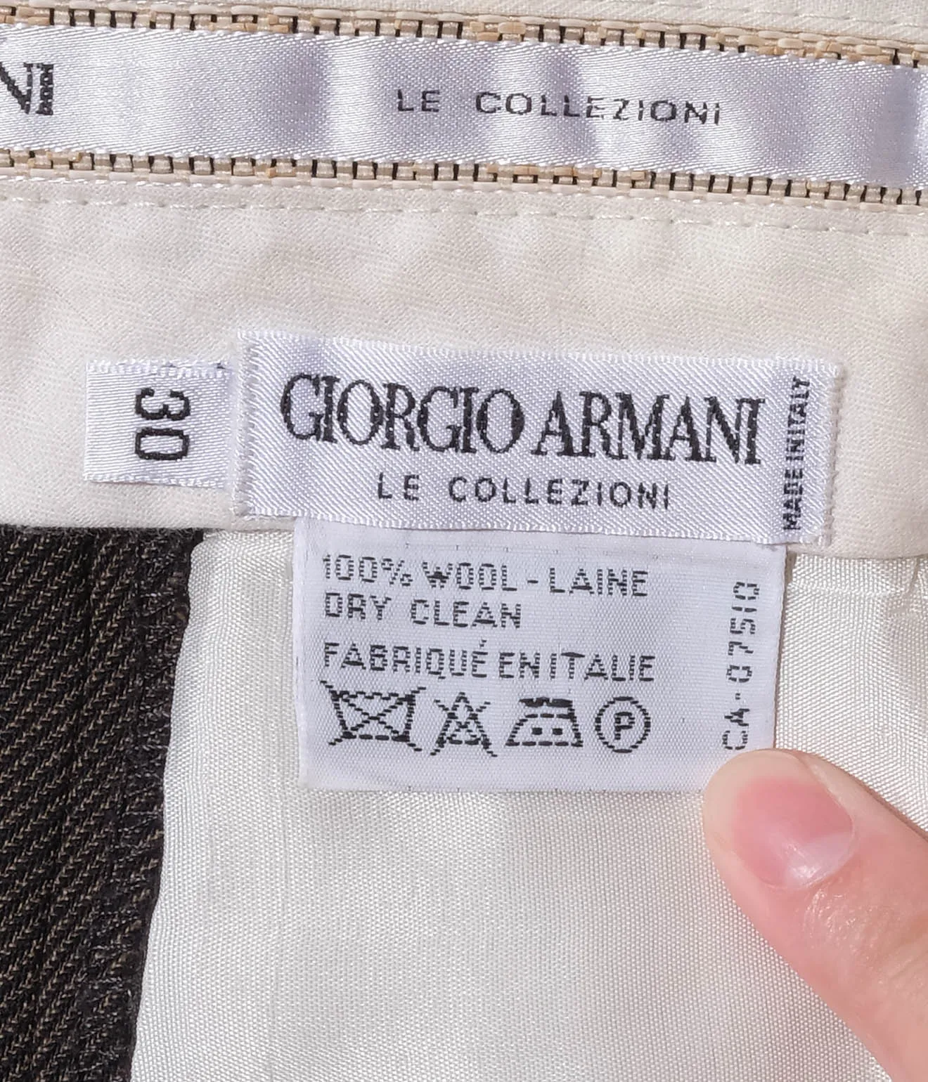 1990's Giorgio Armani  Wool Slacks