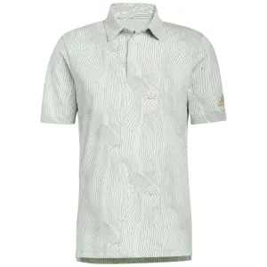 adidas Course Map Polo Shirt - Linen Green Mel/Shadow Green/Hemp