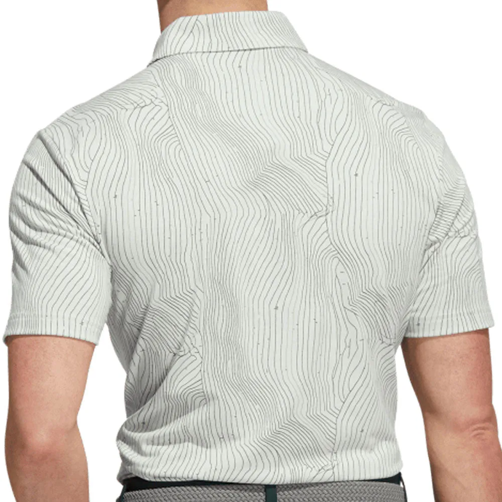 adidas Course Map Polo Shirt - Linen Green Mel/Shadow Green/Hemp