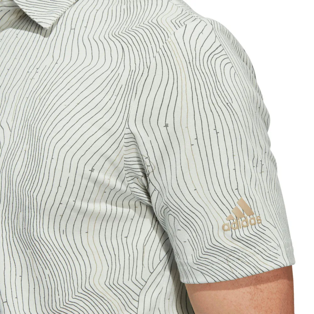 adidas Course Map Polo Shirt - Linen Green Mel/Shadow Green/Hemp