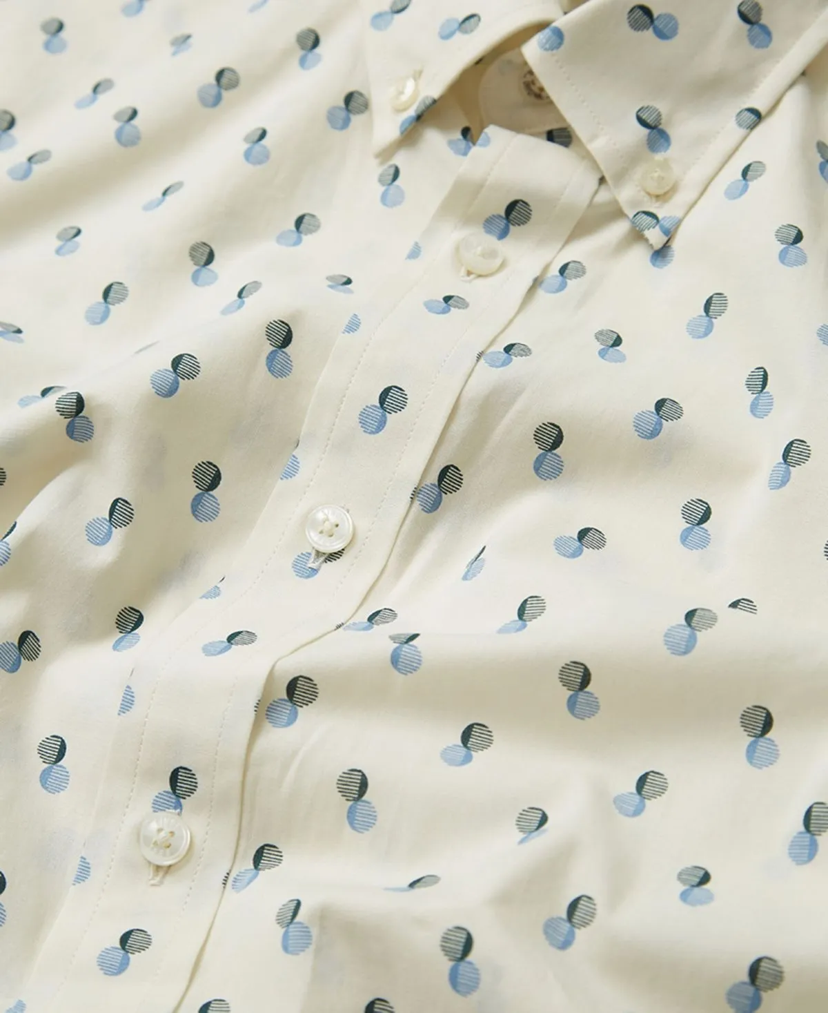 Ben Sherman Men's Classic Fit Dot Print Shirt, Multi