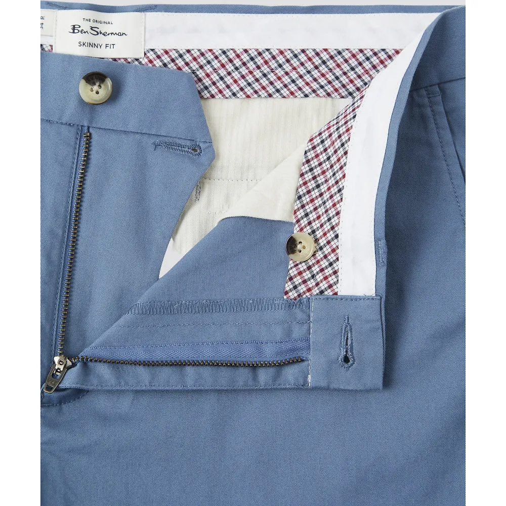 Ben Sherman Slim Stretch Chino - Blue Shadow
