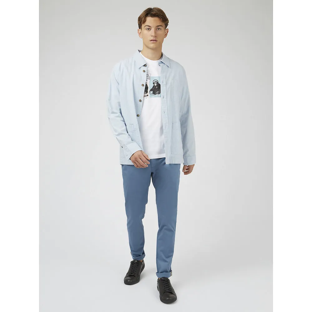 Ben Sherman Slim Stretch Chino - Blue Shadow