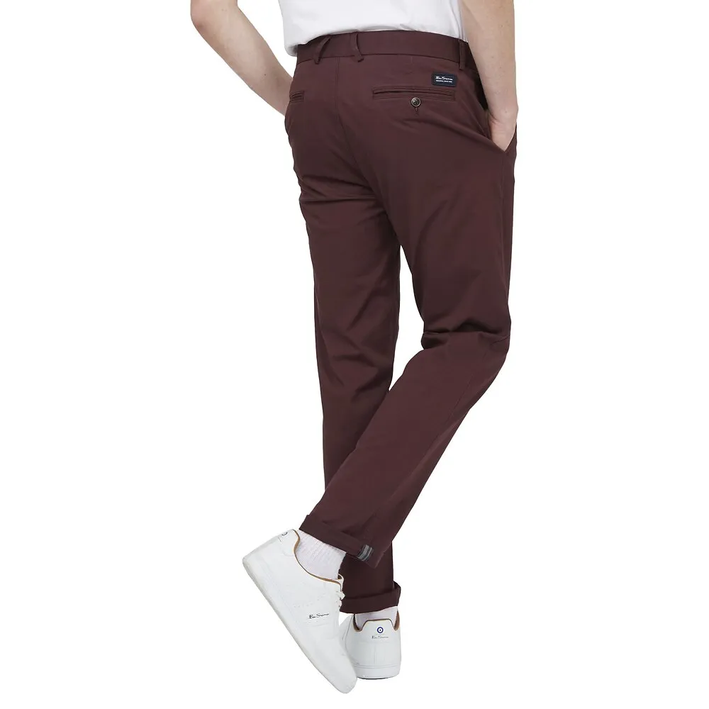 Ben Sherman Slim Stretch Chino - Bordeaux
