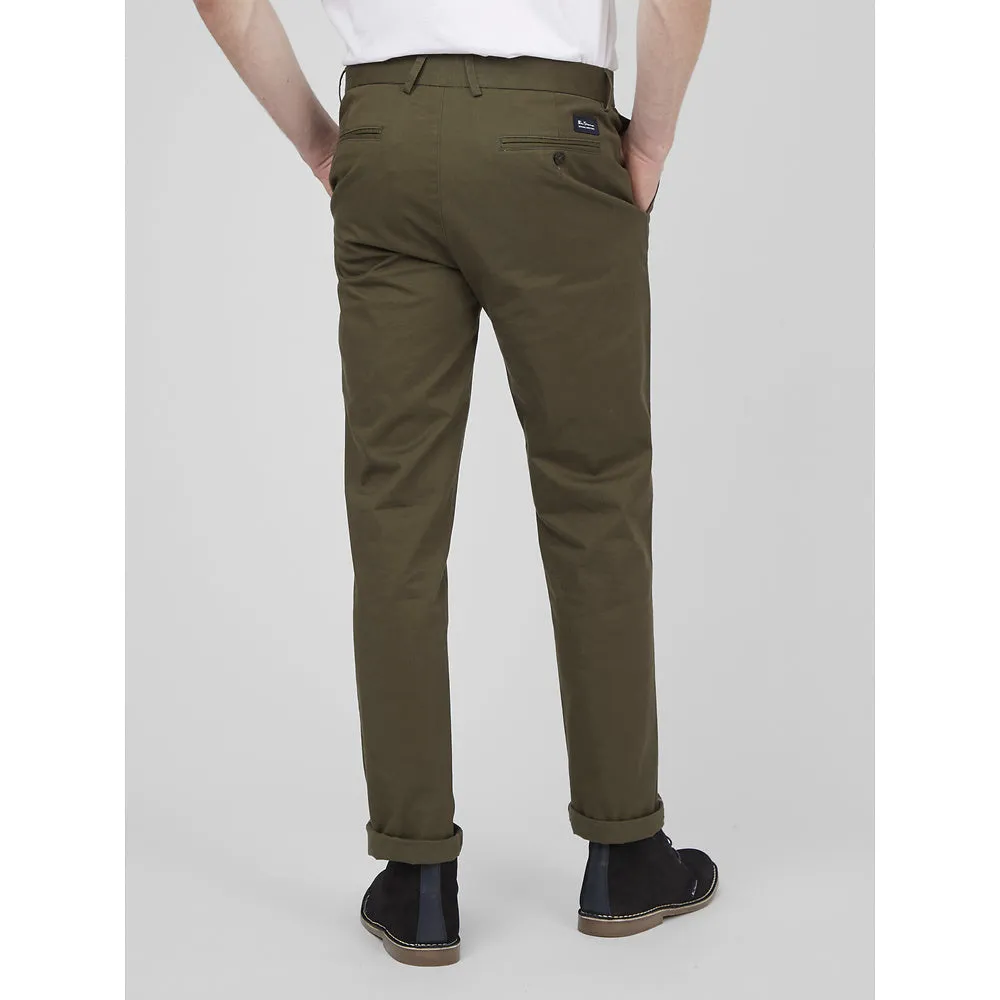 Ben Sherman Slim Stretch Chino - Dark Green