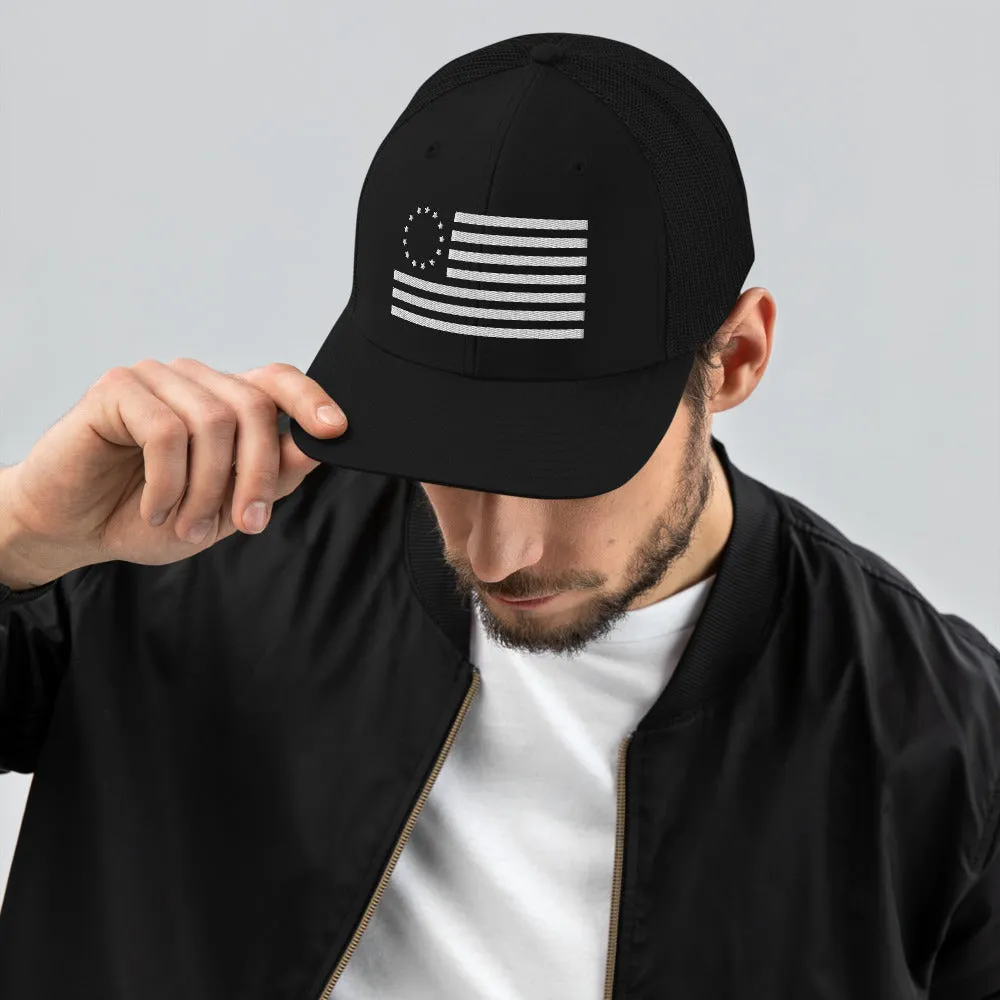 Betsy Ross Flag Trucker Cap