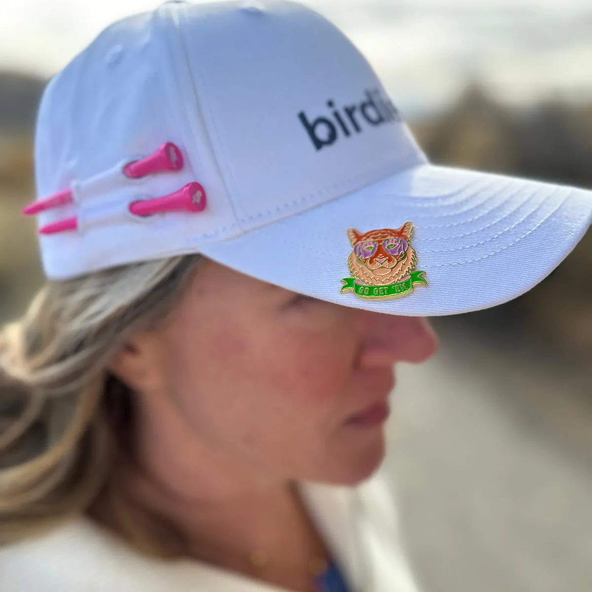 Birdie Girl Golf Utility Hat - Holds Tees and Markers