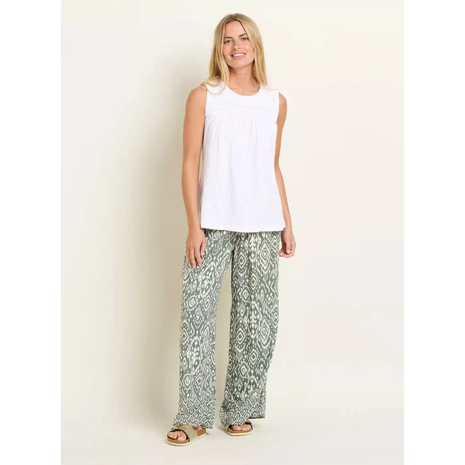 Brakeburn 18 White Hazel Vest Top