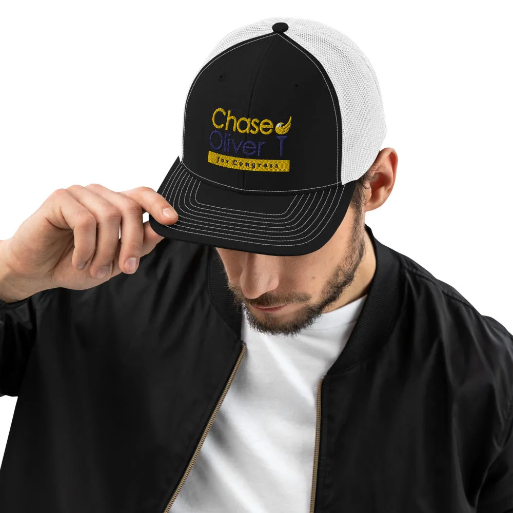 Chase Oliver For Congress Trucker Cap