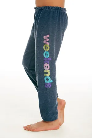 CHASER KIDS - Girls Cozy Knit Lounge Pant in Avalon