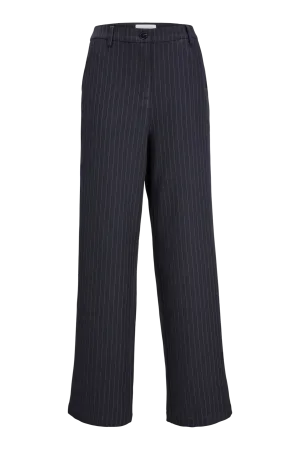 Classic Suit Trousers - Navy Pinstripe