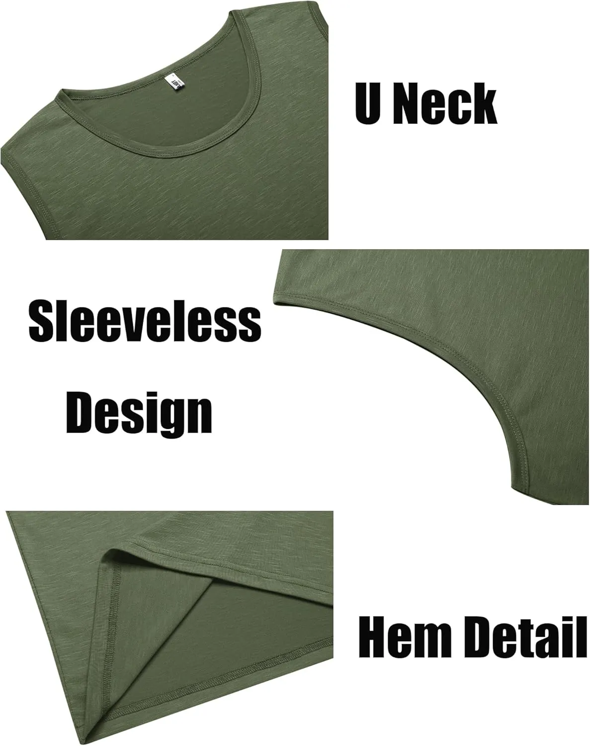 COOFANDY Men's Workout Tank Top 2 Pack Casual Soft Sleeveless Gym Muscle Shirts Bodybuilding Tee