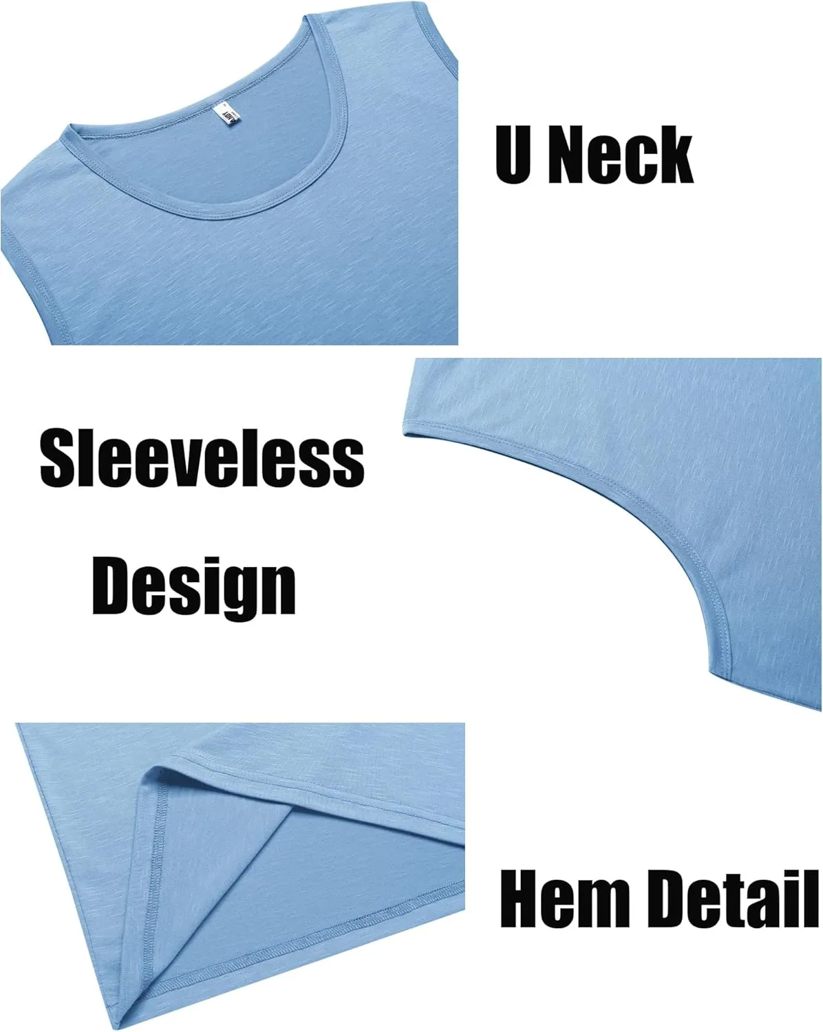 COOFANDY Men's Workout Tank Top 2 Pack Casual Soft Sleeveless Gym Muscle Shirts Bodybuilding Tee
