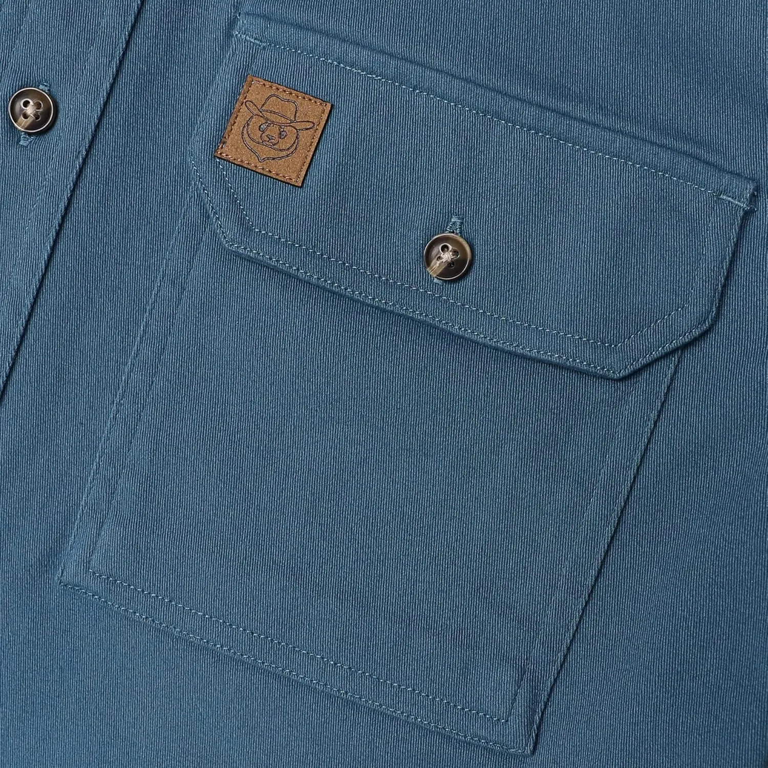 DubinikMens Short Sleeve Button Down Shirts Denim Short Sleeve Shirt Men Two Pocket Western Soft Work Casual Denim Shirt