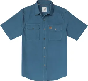 DubinikMens Short Sleeve Button Down Shirts Denim Short Sleeve Shirt Men Two Pocket Western Soft Work Casual Denim Shirt