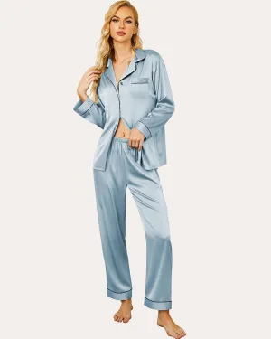 Ekouaer Classic Satin Pajama Set (US Only)