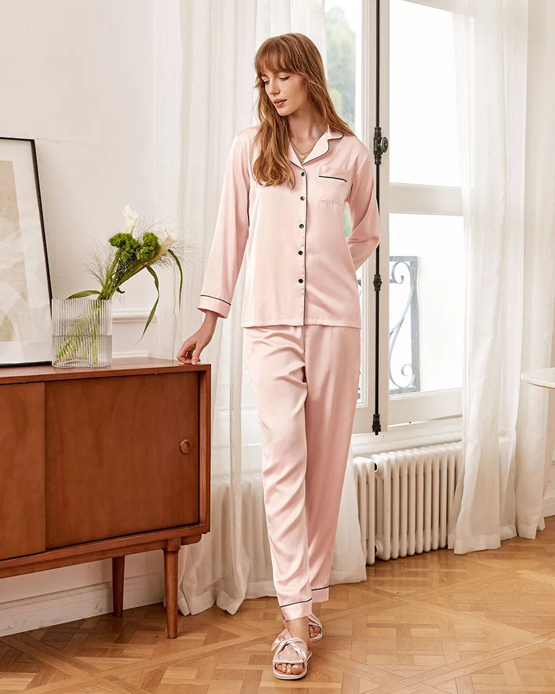Ekouaer Classic Satin Pajama Set (US Only)