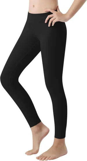 Girls Athletic Leggings High Waisted Kids Yoga Dance Pants Teen Soft Workout Running Sport Compression Tights