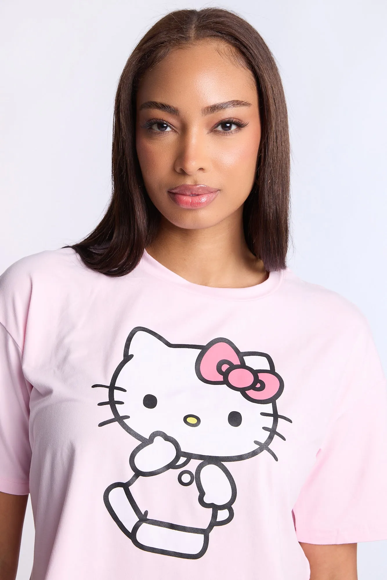 Hello Kitty Super Soft Pajama Tee And Pants 2-Piece Set