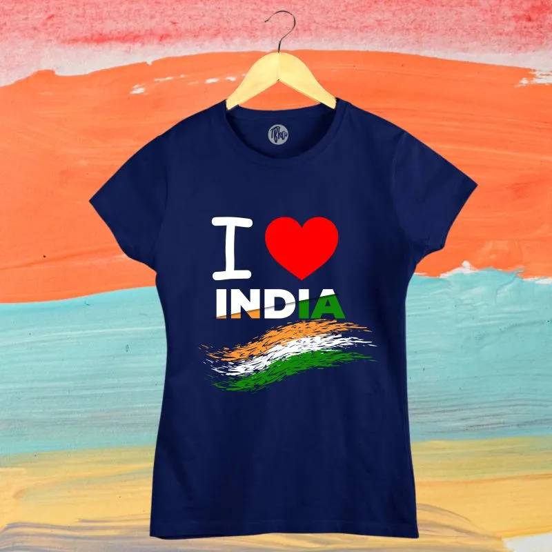 I Love India Independence Day T-Shirts