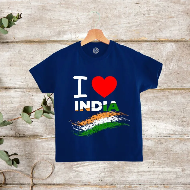 I Love India Independence Day T-Shirts