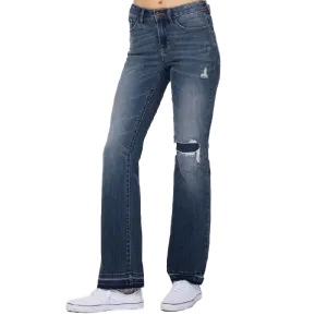 Judy Blue Women's Mid Rise Dark Wash Jeans