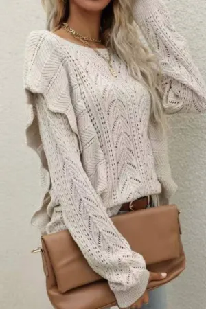 Knitted Pullover Sweater Top
