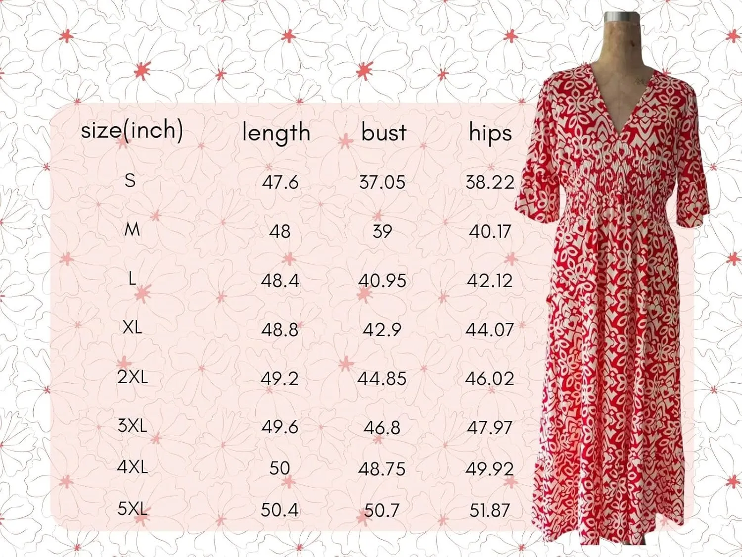 Ladies V Neck Half Sleeve Floral Elegant Dress Elastic Waist Ankle Length Beach Vacation Flowy Loose Fitting Long Dress