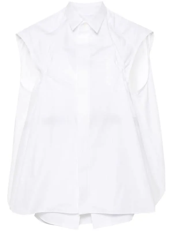 LAYERED-DESIGN BLOUSE