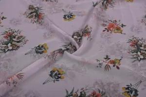 Light Purple Printed Georgette Fabric