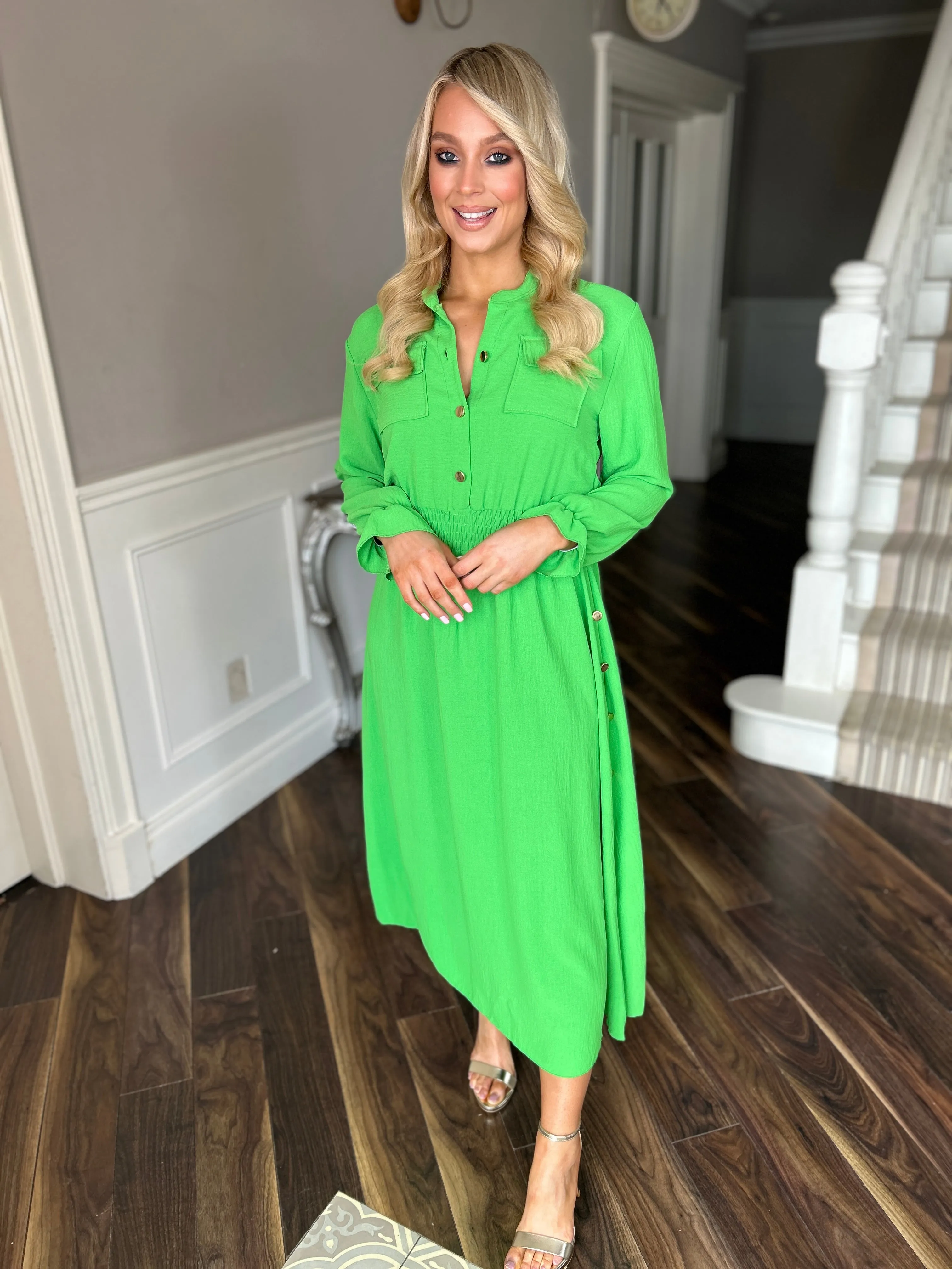Malary Green Dress