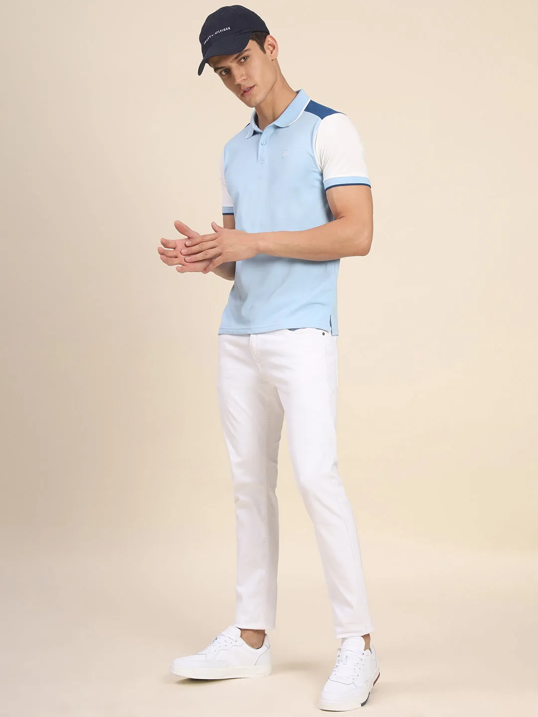 Men's Blue Tshirts Wardrobe Essentials Soft And Stretchy Fabric