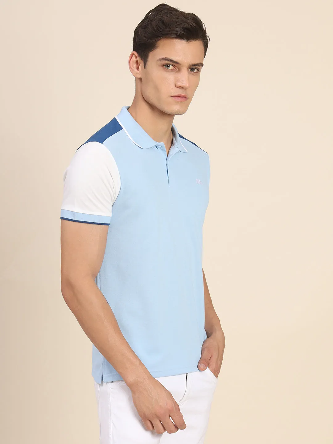 Men's Blue Tshirts Wardrobe Essentials Soft And Stretchy Fabric