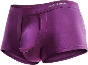 Mens Underwear with Pouch Men's Underwear Soft Viscose Boxer Briefs, Tagless Mens Boxer Briefs with Pouch Underpants