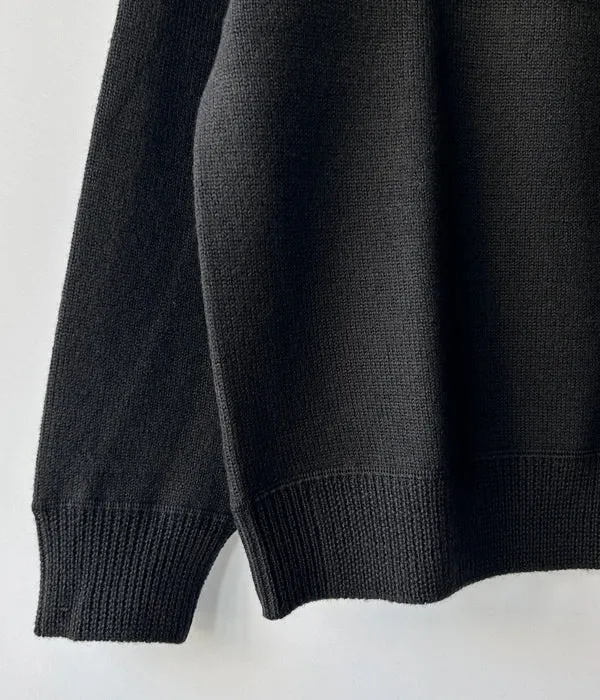 MHL./PURE WOOL KNIT (CHARCOAL)