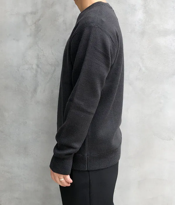 MHL./PURE WOOL KNIT (CHARCOAL)