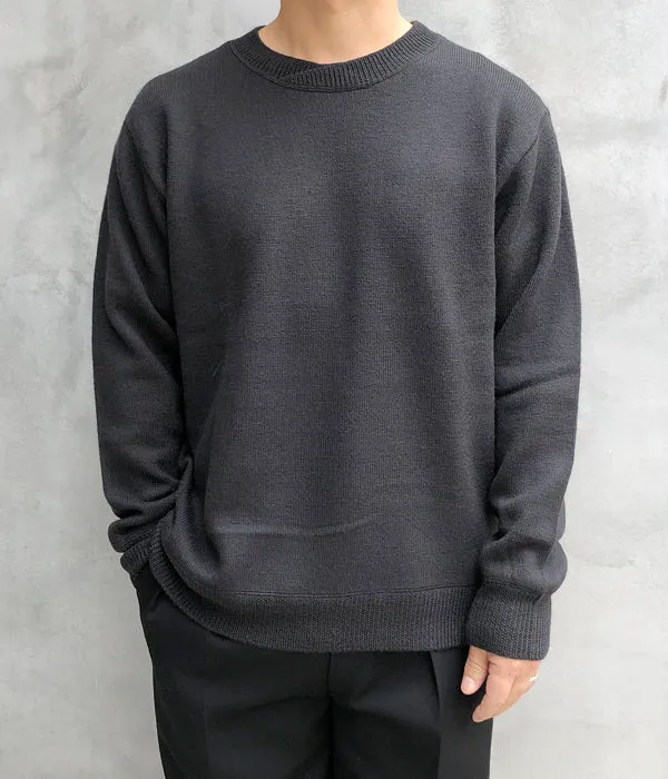 MHL./PURE WOOL KNIT (CHARCOAL)