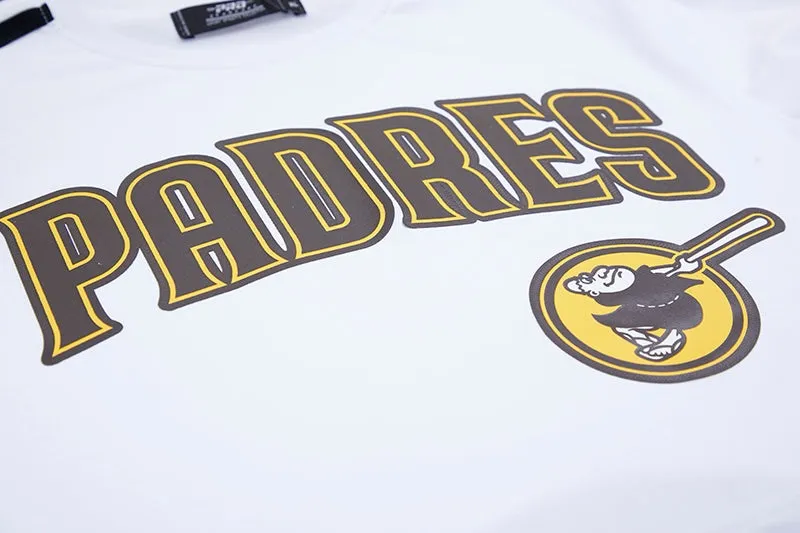 MLB SAN DIEGO PADRES LOGO PRO TEAM MEN'S TAPING TOP (WHITE/BLACK)