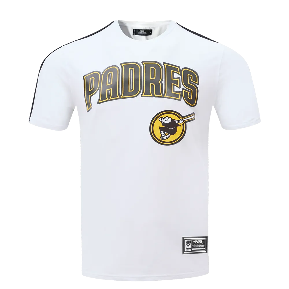 MLB SAN DIEGO PADRES LOGO PRO TEAM MEN'S TAPING TOP (WHITE/BLACK)