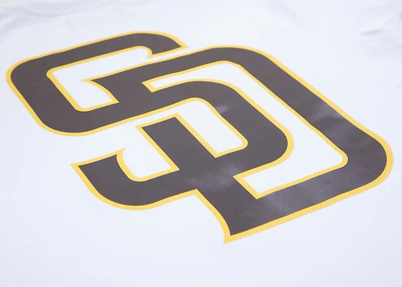 MLB SAN DIEGO PADRES LOGO PRO TEAM MEN'S TAPING TOP (WHITE/BLACK)