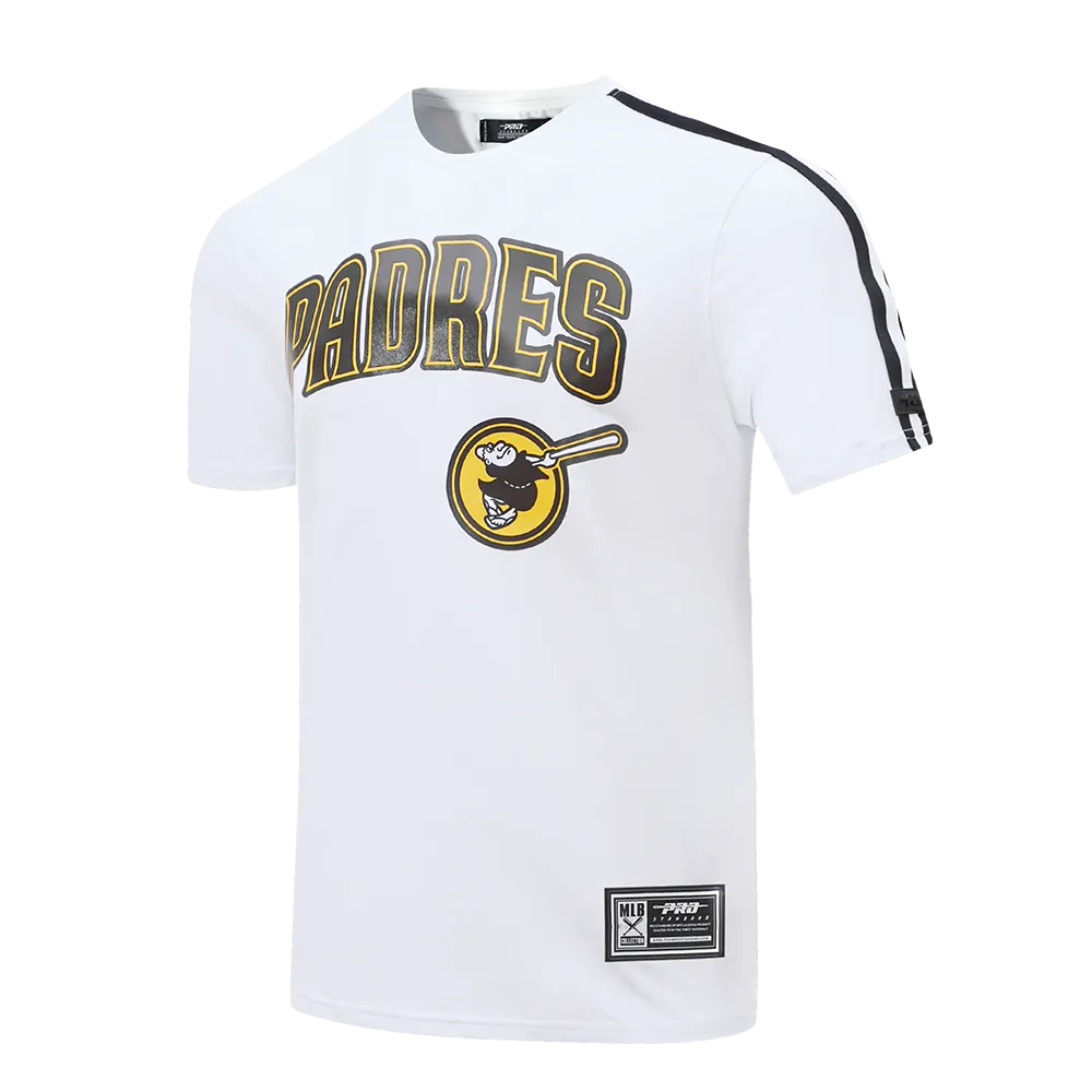 MLB SAN DIEGO PADRES LOGO PRO TEAM MEN'S TAPING TOP (WHITE/BLACK)