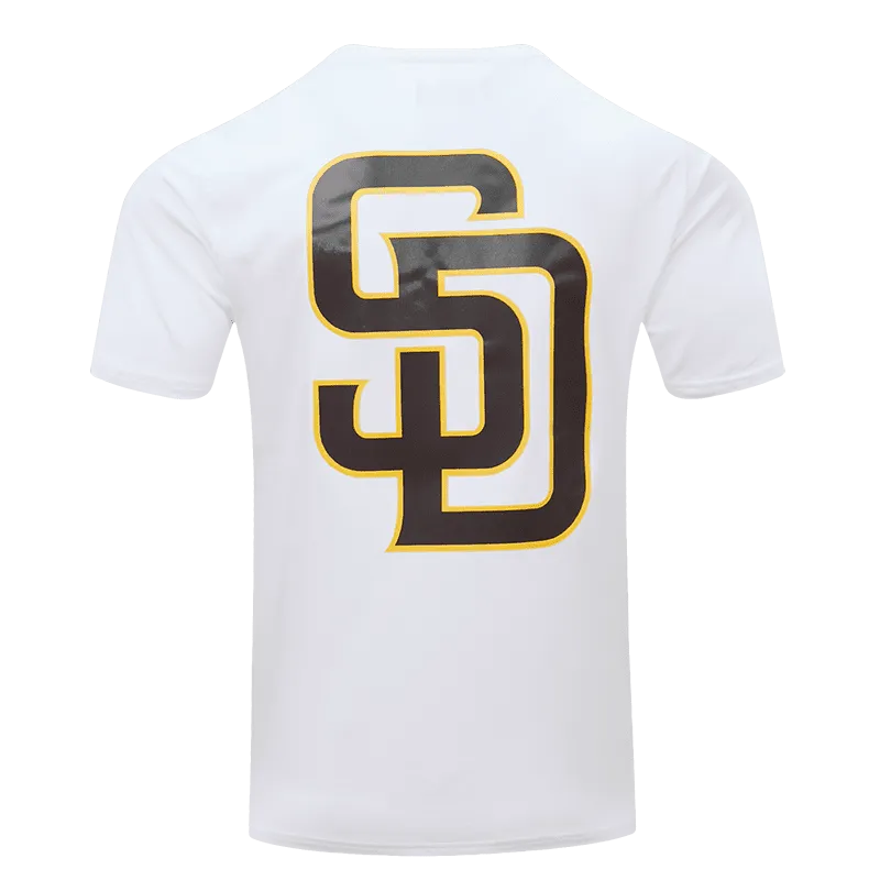 MLB SAN DIEGO PADRES LOGO PRO TEAM MEN'S TAPING TOP (WHITE/BLACK)