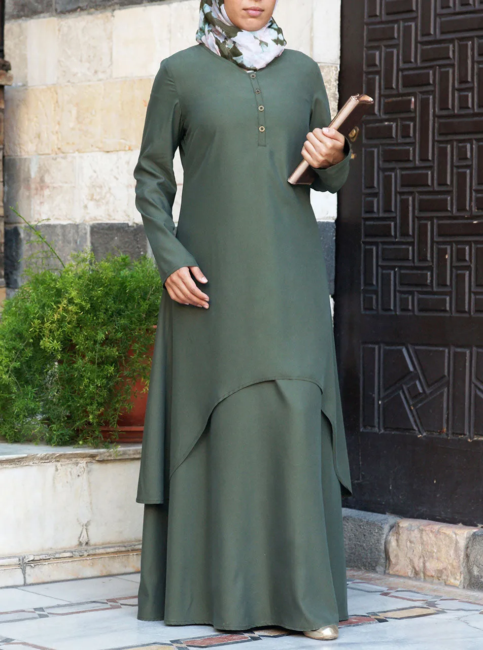 Modal Double Layered Abaya