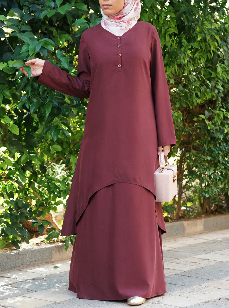 Modal Double Layered Abaya