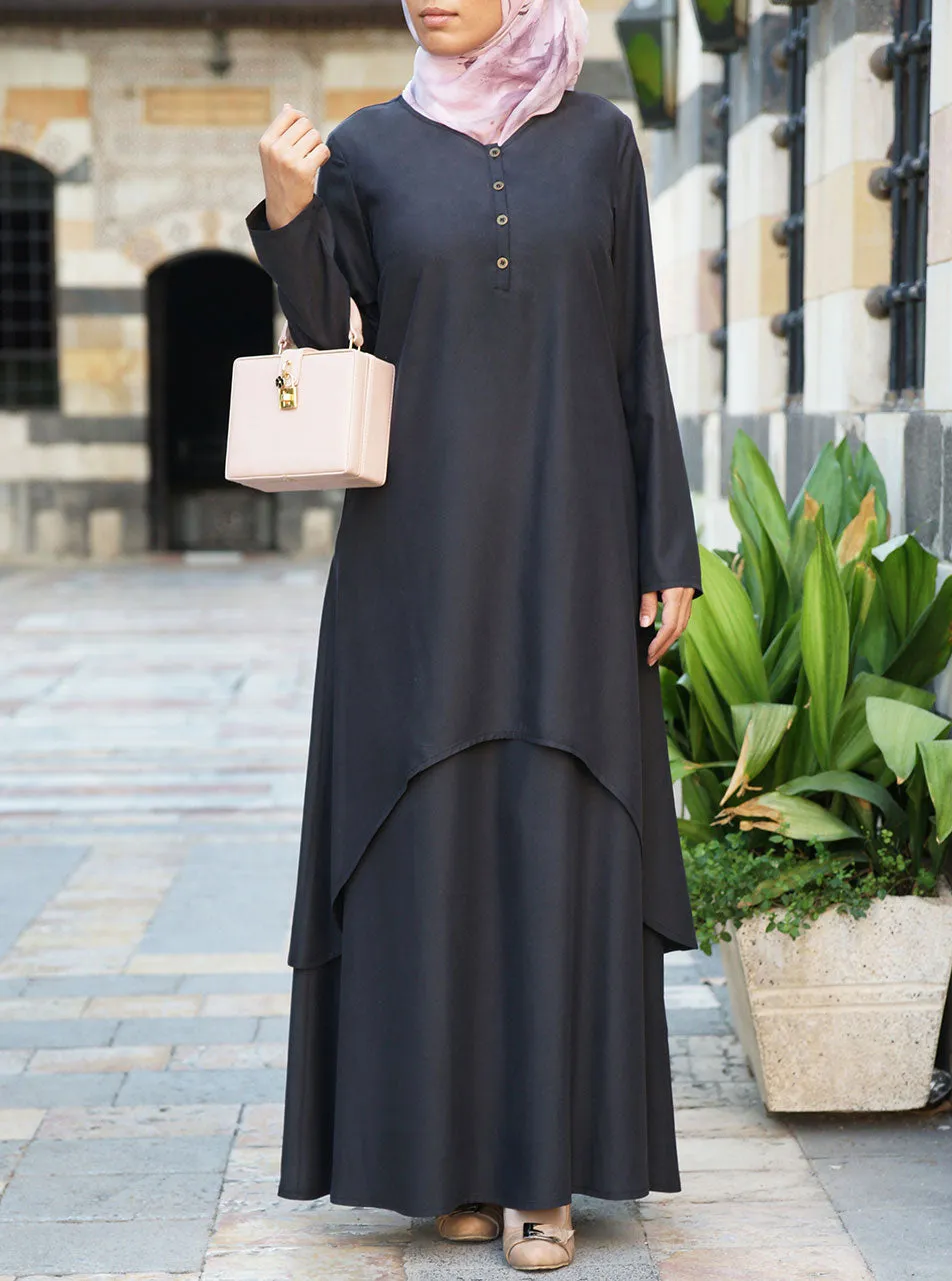 Modal Double Layered Abaya