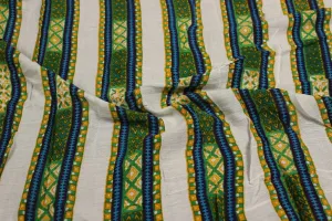 Multicolour Printed Rayon Crepe Fabric