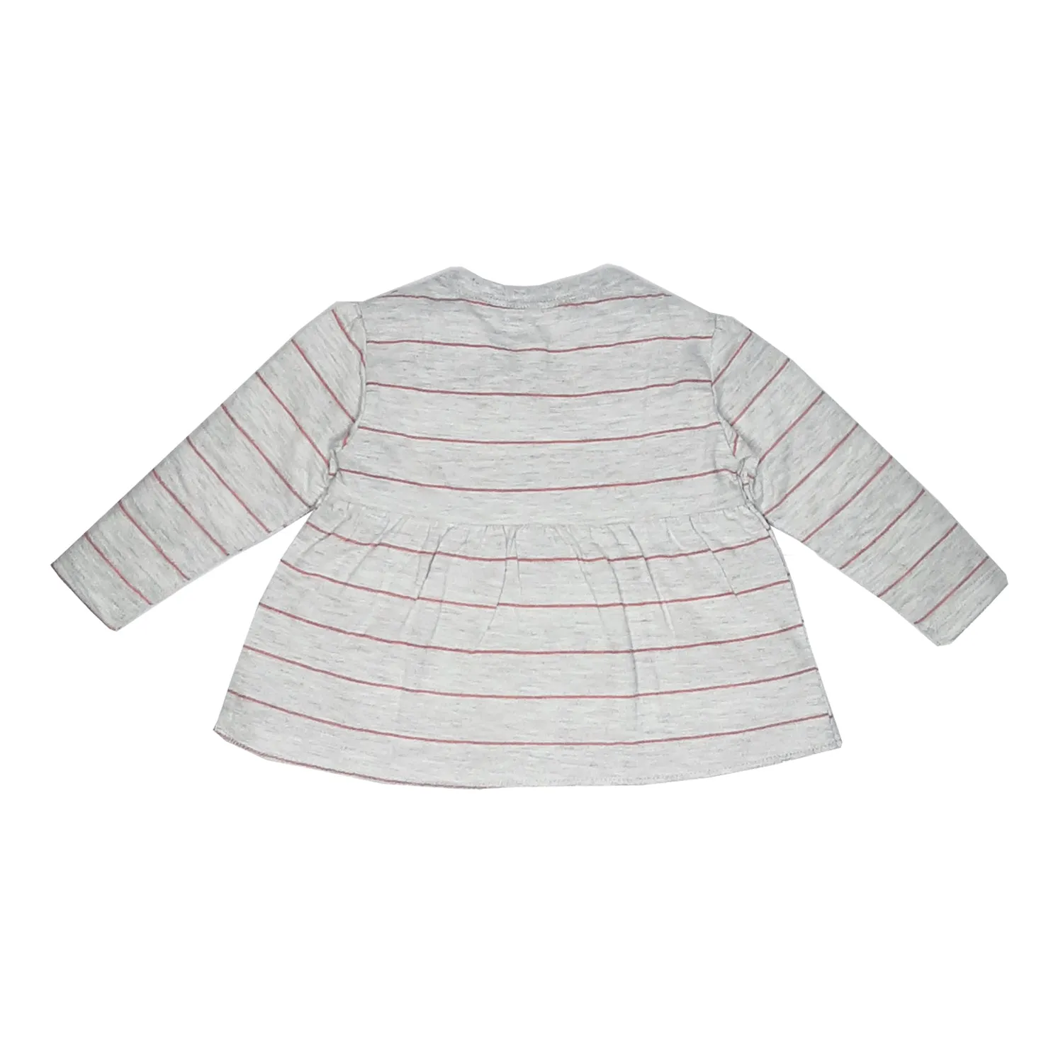 My Milestones T-shirt Full Sleeves Grey Striped / Sage Green Striped - 2 Pc Pack