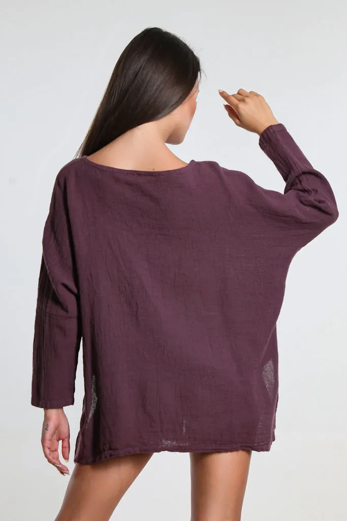 Noa Long Sleeve Raglan Top (BLS116)