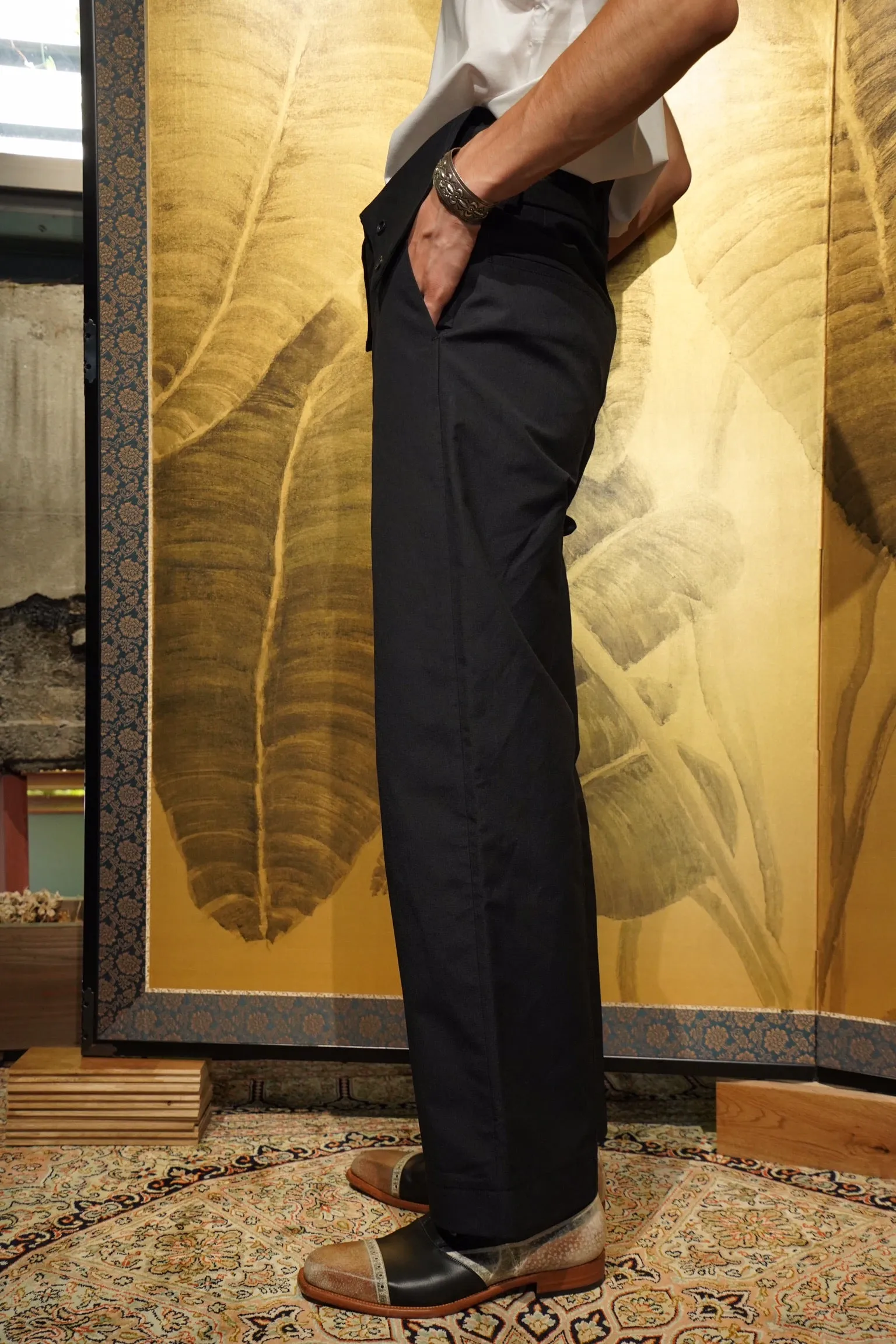 Nobuyuki Matsui Pintuck wader Slacks