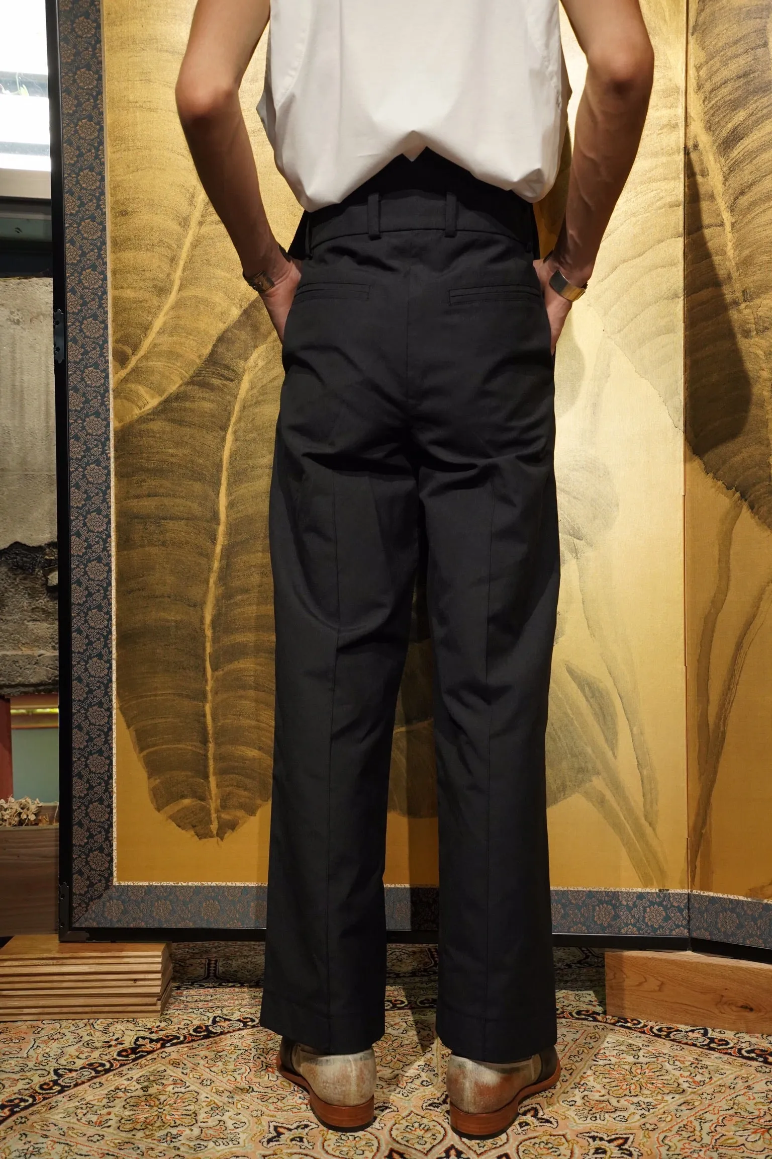 Nobuyuki Matsui Pintuck wader Slacks